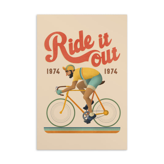 RIDE IT OUT red beard Postcard