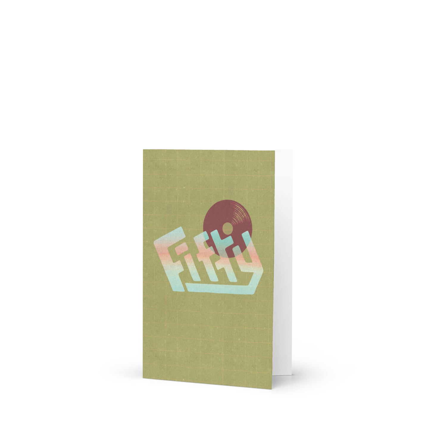 FIFTY Vinyl Light Greeting card