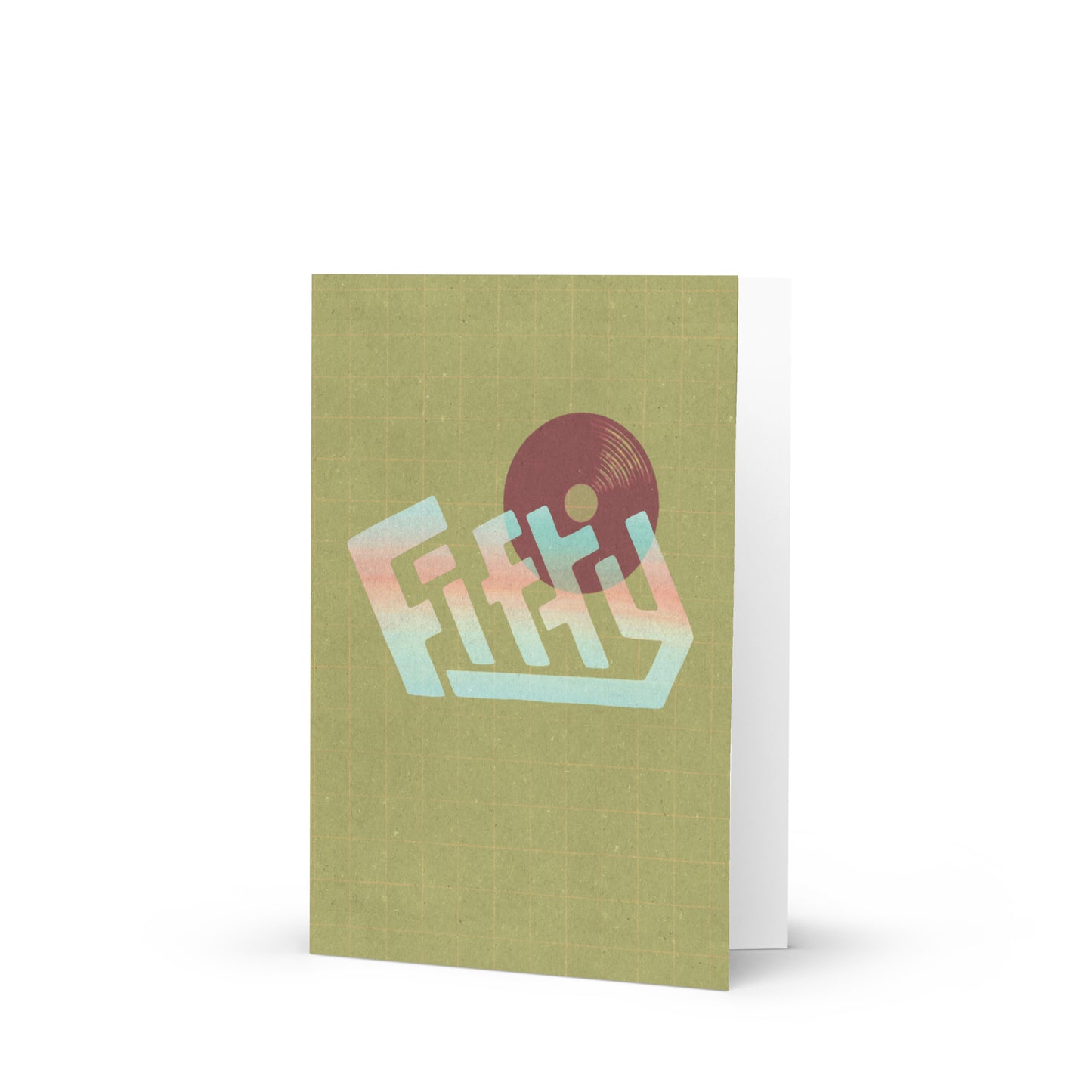 FIFTY Vinyl Light Greeting card