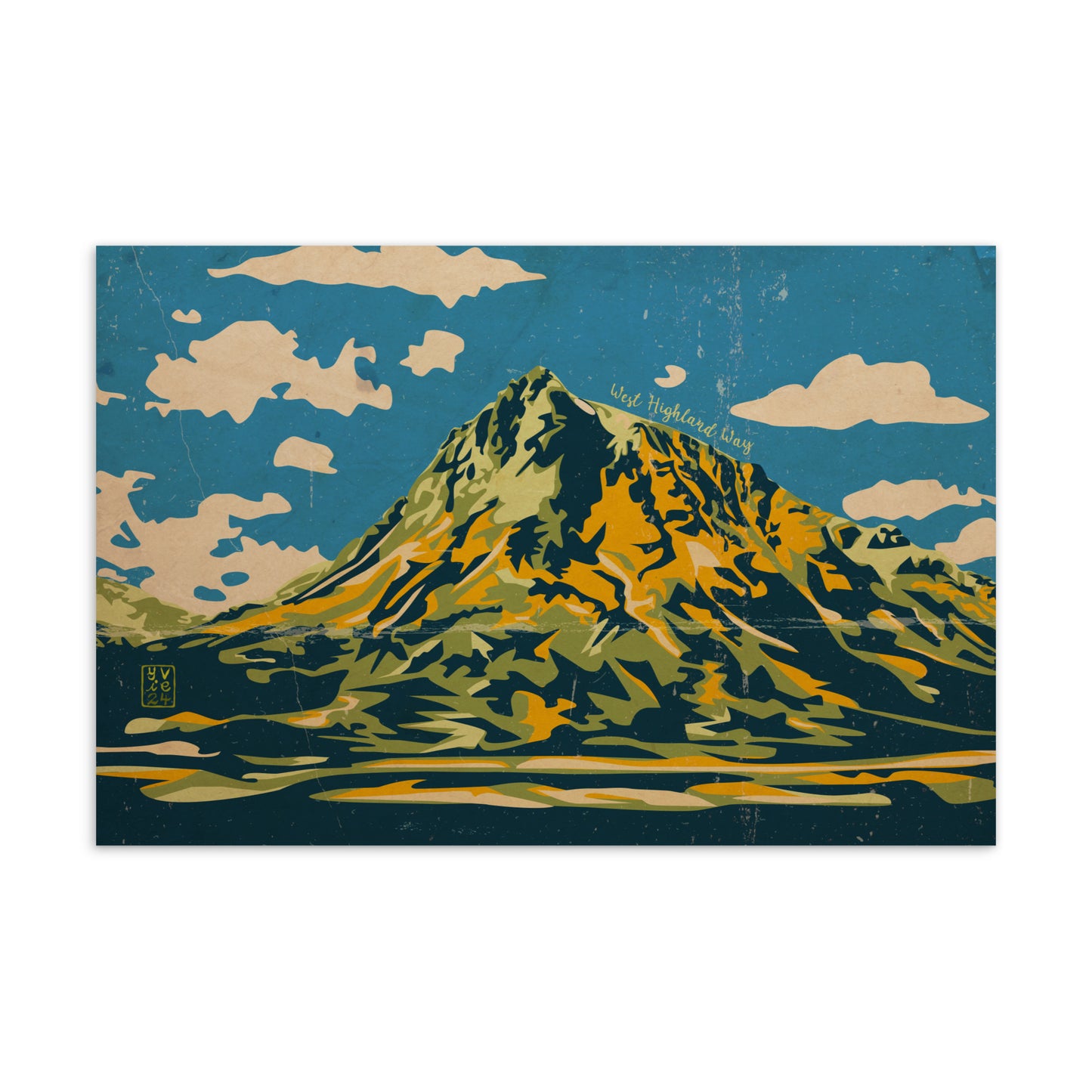 VINTAGED BUACHAILLE Postcard