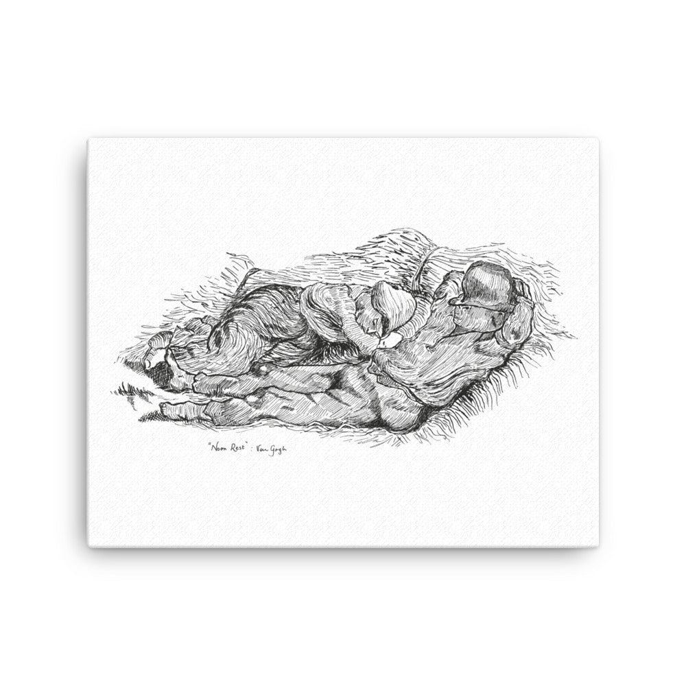 Inky NOON REST Canvas Print